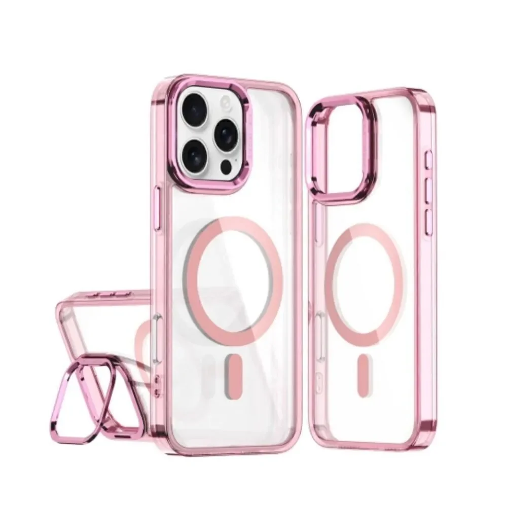 MyBat Pro Lure Series Case w/ MagSafe Kickstand Ring for Apple iPhone 16 - Pink